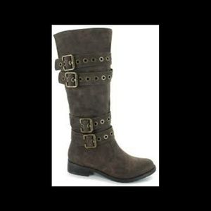 Size 7M Banana Blues Jodie knee-high studded boots